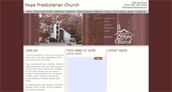 Desktop Screenshot of hopepresbyteriantf.com